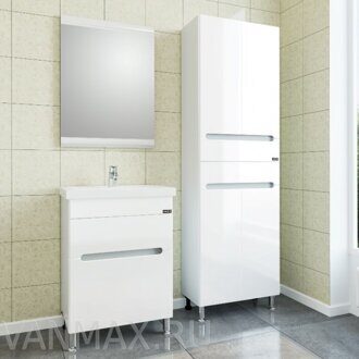 Комплект мебели для ванной Уют 60 см с 3 ящиками Bellezza